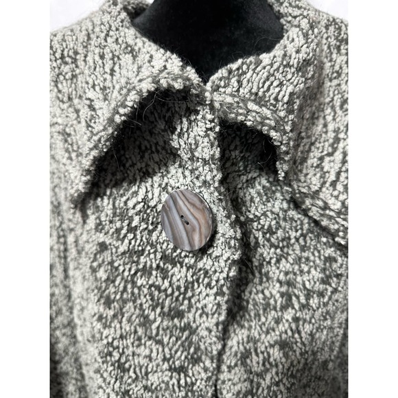 Tweeds Gray and White Boucle Sweater Cardigan Size‎ M - Picture 2 of 6